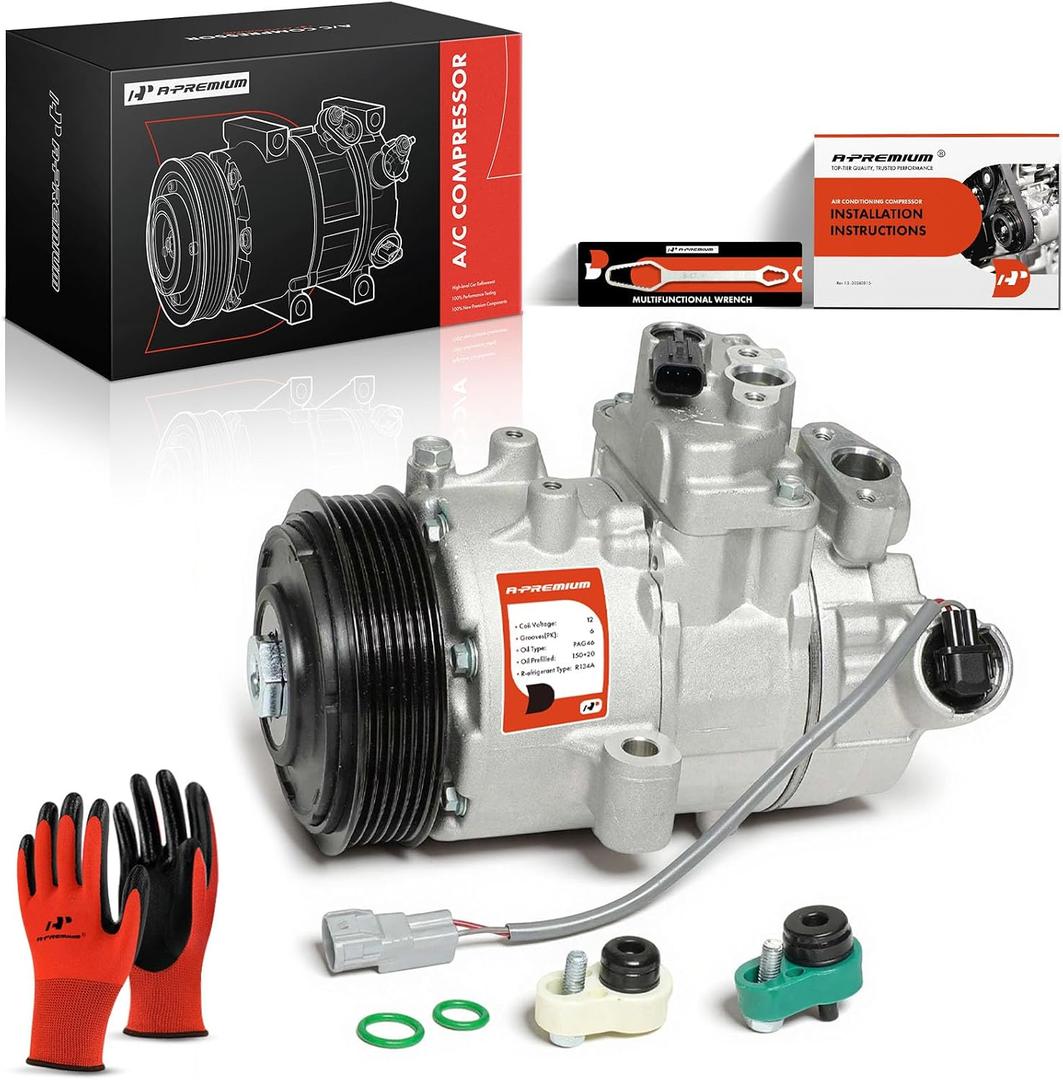 A-Premium Air Conditioner AC Compressor with Clutch
Compatible with Subaru Outback 2020-2023 2.5L, Legacy 2020-2023 2.5L, Impreza 2017-2023 2.0L, Crosstrek 2018-2019 2.0L