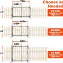 Adjustable Heavy Duty DIY Fence Gate Kit 36-72" Wide, Anti-Sag Fence Frame, 1Pack 36-72" Wide