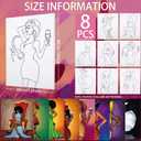 Nuberlic 8 Pack 12x16 Pre Drawn Canvas for Painting Sip and Paint Kit for Adults Pre-Stretched Canvas Outline for Paint and Sip Kit Party Set Mother's Thanksgiving's Day Gift