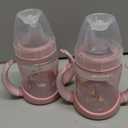 NUK First Choice Learner Cup 2.0, 5 oz. Sippy Cup with Handles, Spill Proof, Leak Proof Soft Straw Cup, 2pack