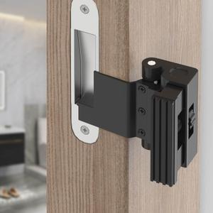 Portable Door Reinforcement Lock for Travel,Home Security Door Lock,Flip Lock-No Drilling Security Flip Deadbolt Door Latch-Fits Inward Opening Doors, Apartment, Hotel,Prevents Unauthorized Entry