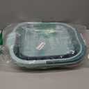 Collapsible Foot Spa Bath Massager for Dry Cracked Feet, Feet Soaking Tub with Massage Acupoint, Pedicure Foot Soak Basin Plastic with Handle(Green)