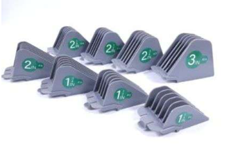 Primbarber Extra Long Mega Clipper Guards for Wahl 10 12 14 16 18 20 Hair Clipper Guards 6pcs Extra Long Clipper Guard Attachments 2.5 Inch Clipper Guides Multiple Sizes Universal 2.5", 2.25", 2", 1.75", 1.5", 1.25" (Gray)