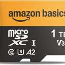 Amazon Basics 1TB microSDXC Card with Adapter for Smartphones, Full HD, Tablets, Drones, Action Cameras, Read Speed Up to 200MB/s, 1-Pack