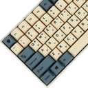 145 Apricot Yellow Korean Dye-Sub Mac Keycaps Thick PBT Cherry Profile Key caps for TKL 61 64 68 75 87 96 104 108 GMMK MX Mechanical Keyboard