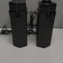 Jeecoo M20 Bluetooth Computer Speakers for PC Desktop Monitor, Gaming PC Sound Bar - Wired USB-Powered, Superb Stereo Sound, with Gradient RGB Lighting - Combine/Separate to Customize Your Desk (Black)