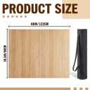 Foldable Tap Dance Floor - Premium Bamboo Portable Tap Board with Non-Slip Backing & Heavy Duty Carrying Bag, Large Dancing Mat for Home Studio, Street, Outdoor Practice