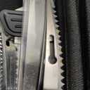 Cordless Electric Fillet Knife - 5 Ti-Nitride Coated Non-Stick Blades, Ergonomic Non-Slip Grip Handle & Cooling Vent Stylish with Carry Bag ,Perfect Electric Knife for Effortless Fishing (Orange)