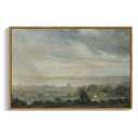 InSimSea Framed Canvas Wall Art Vintage Decor, Landscape Wall Art Home Decor, Wild Field under Sky, Modern Farmhouse Decor, Cottagecore Bedroom Kitchen Bathroom Decorations, 24"x36"