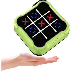 Tic-Tac Toe Game for Kids: 4-in-1 Electronic Handheld Puzzle Game - Portable Sensory Toy for Kids Age 6-12 Years Old Travel School Family Fun - Birthdays Gift for Boys Girls
