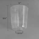 2 Pack Clear Seeded Glass Shade, Modern Light Fixture Replacement Globe or Cover with 1-5/8-Inch Fitter for Chandelier Wall Sconce Pendant Light, G0025, 5 inches x 5.9 inches