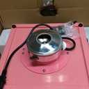 VEVOR Electric Cotton Candy Machine, 1000W Candy Floss Maker, Commercial Cotton Candy Machine with Stainless Steel Bowl, Sugar Scoop, and Drawer, Perfect for Home Kids Birthday, Family Party Pink