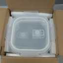 Square Glass Containers with Lids, 24 oz Freezer Safe Borosilicate Glass Food Storage Containers, 3 Cup Sandwich Containers/Box for Lunch, Small Glass Freezer Yogurt/Cereal Bowls for Meal Prep, 4 Pack