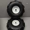 11x4.00-4" Tiller Tire and Wheel, 3/4" Axle Size, 3-1/8" Centered Hub, Compatible with Craftsman & Troy-Bilt Tiller Replacement, 2 Pack-11x4.00-4