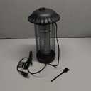 Buzbug LED Bug Zapper Indoor Outdoor, 10 Years Lifespan, 6.5ft Power Cord, IPX4 Waterproof, High-Voltage, Mosquito Zapper, Fly Trap Mosquito Trap, Fly Killer Fly Zapper -MO008C (New Black)