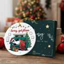 3 x Penguin Christmas Ornament 2025 - Cute Penguin Gifts for Boys Girls, Funny Penguins Lover Gifts for Men Women Animal Lovers, Sorry I Got Plans, Ceramic Ornament for Christmas Tree