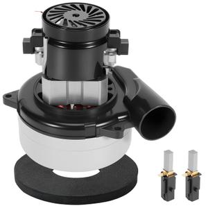 119992-00 Vacuum Motor, Fit for Ametek Lamb Central Electric Vacuum Cleaner Motor - Replace 5.7", 2-Stage, 120V, 1200W, B/B Tangential Bypass/w Gasket & 2 Carbon Brushes