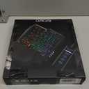 CHONCHOW One Handed Gaming Keyboard, 35 Keys, Rainbow LED, Wired USB, Ergonomic with Wrist Rest, Mini Portable, PS4/PS5/Xbox/PC/Laptop Compatible