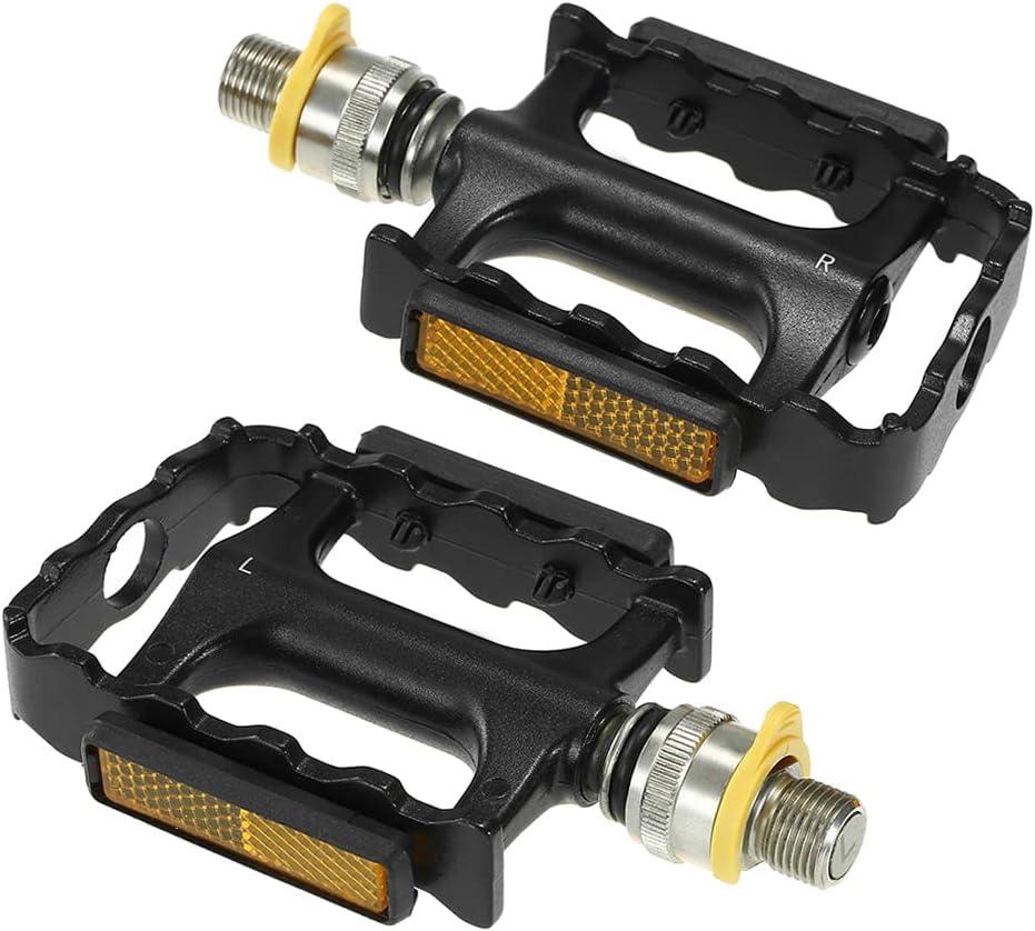 Lixada Mountain Bike Pedals,Mountain Bicycle Pedals Quick Release Pedals Cycling Platform Pedal with Pedal Extender Adapter