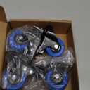 2" Stem Caster 1/2"-13 x 1 Threaded Stem Caster Wheels Set of 4 Heavy Duty Swivel Casters with Dual Locking Brakes 600 lbs No Noise Caster for Carts and Furniture