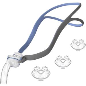 Gbbazu Nasal Pillow Tube Frame, Reuse Tube Frame Nasal Pillow Fit for AirFit P10, Headgear Strap Accessory Includes Headgear, Frame, Tube,3 x Nasal Pillow
