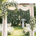 Soulchen 24 Pcs 20 Inch Wedding Icicle Ornament Set Clear Acrylic Extra Large Hanging Crystal Icicle Drop Ornaments for Wedding Party Decor