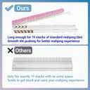 18.7inch Mahjong Racks with Pushers and Bag Set of 4 All-in-One Tile Rack, Standard