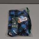 Kuoser Dog Winter Coat, Windproof Dog Fleece Jacket British Style Plaid Cold Weather Doggie Vest Coats, Reversible Cozy Warm Pet Clothes Apparel for Medium Dogs M (Blue)