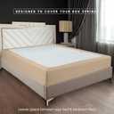 Elegant Comfort Box Spring Cover - Stretchy and Snug Fit Wrap Around 4 Sides Bed Skirt - Jersey Knit, Sleek Alternative for Bed Skirt, Soft and Smooth Fits Box Springs up to 12", King Beige