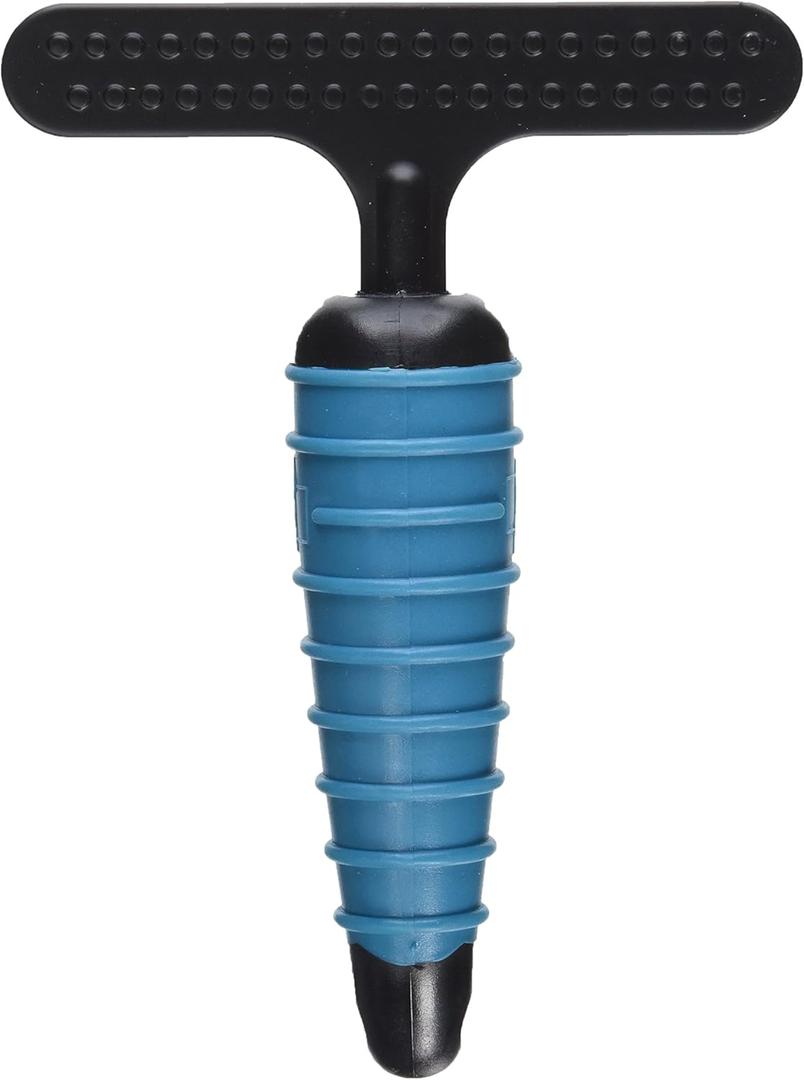 Master Grooming Tools Ergonomic Double-Row Undercoat Rakes Efficient Tools for Grooming Dogs, 39 Pins, Blue