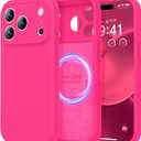 LOVE 3000 Designed for iPhone 17 Pro Max Case, Premium Silicone [Compatible with Magsafe][Soft Anti-Scratch Microfiber Lining] Shockproof Protective Phone Case for Men Women 6.9", Hot Pink
