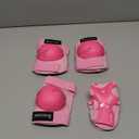 BOSONER Kids/Youth Knee Pads Elbow Pads Wrist Guards Set for 3-15 Years, Child Protective Gear Set for Roller Skates, Cycling, BMX Bike, Skateboard, Inline Skating, Scooter Riding Sports (Pink)