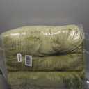 HIGOGOGO 6" Extra Thick Floor Pillow Cushion for Adults, Meditation Cushion Pillow, Large Square Floor Sitting, Tufted Corduroy Cover, for Tatami Living Room or Yoga, 22x22 Inch, Green