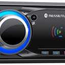 Car Radio Bluetooth, Wistrue Single DIN Car Stereo Audio with Bluetooth Hands-Free FM Radio with 2 USB/AUX/SD/MP3 Player(No CD DVD Player)