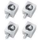 4 Pieces 250 MCM Circuit Breaker Ground Lugs, Aluminum Neutral Lug Kit for Electrical Connections, Grounding Lugs (250 MCM, 4)