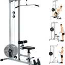 Yes4All LAT Pull Down Machine and Cable Row Tower With Additional Pulley, High & Low Pulley Stations