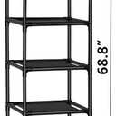 FIDUCIAL HOME 10 Tiers Shoe Rack Space Saving Vertical Single Pairs Sturdy Shoe Shelf Storage Organizer, 10 Tiers Skinny