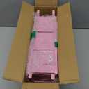 Metal Silverware Caddy,3 Compartment Utensil Holder With Metal Rack,Utensil Caddy Flatware Cutlery Organizer for Countertop Party Picnic Camping Outdoor Pink