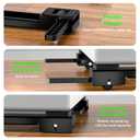Appliance Rollers Heavy Duty,20''-32''in Extendable Appliance Sliders,Liftable Anti Slip Mobile Washing Machine Base,Easily Move Washer and Dryer Machines,Refrigerators,Furniture-Black