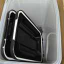 IRIS USA Dog Food Storage Container, 2-Pack, Up to 30 lbs, Black
