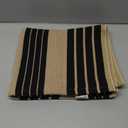 OJIA Outdoor Door Mat 27.5"x43", Black and Tan Outdoor Rugs Cotton Hand-Woven Front Door Rug Machine Washable Door Mats Striped Entry Rug for Front Porch/Farmhouse/Kitchen/Entryway/Outdoor Decor