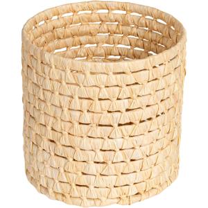 Household Essentials Round Full Corn Leaf Basket, Natural
