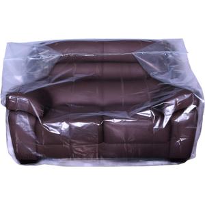 Wowfit Furniture Cover Dust-Proof Moving Bag for Loveseat, Sofa & Boxes  Clear, Odorless Plastic - 4mil-Thick  68.1W x 42D x 62/41H Inches (Tape Not Included)