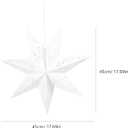 Paper Star Lantern Lampshade Star Light Cover Garland Lantern Pendant Xmas Tree Topper for Christmas New Year Birthday Wedding Home Party Dercor Indoor and Outdoor 17.7 Inch