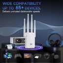 WiFi Extender Internet Booster, 10000 Sq.ft Long Range Repeater Wireless Routers Amplifier, Support More Network Devices at Home, Mesh Wi-Fi 80% Faster, Broader Than Ever, 1 Tap Setup