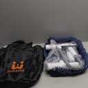 MTWML Portable High Chair for Table,Hook On High Chair That Attaches to Table,Space Saver Clip On Counter Seat for Baby,Easy Clean Baby Feeding Clamp Seat with Carry Bag for Travel(Stripe-Blue)