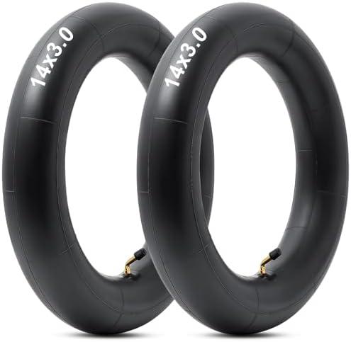 Heavy Duty 14x3.0 Thickened 40% Inner Tube, 14x3 Tire Tube with CR202 Bent Valve Stem Compatible with 14 inch E-Bikes Electric Scooters Mopeds Chopper Bikes and Folding Bikes Inner Tube(1 Pcs)