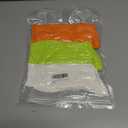 Women's Neon Scrunch Crew Socks 80s 90s Retro 3-Pack Cotton Stacked Boot Calf Cozy Ribbed Slouchy Socks Size 5-10 (1-white/Neon Green/Neon Orange)