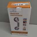 LEVERLOC Grab Bars for Bathtubs and Showers 2 Pack Suction Grab Bar, Heavy Duty 12 Inch Shower Handle Removable Bath Handrails for Seniors and Elderly, Bathroom Safety Grip No Drilling Waterproof Grey (Gray)