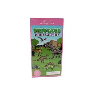 Holiday Home Valentines Exchange Cards With Puffy Stickers 16 Ct